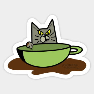 Mad Cat Sticker